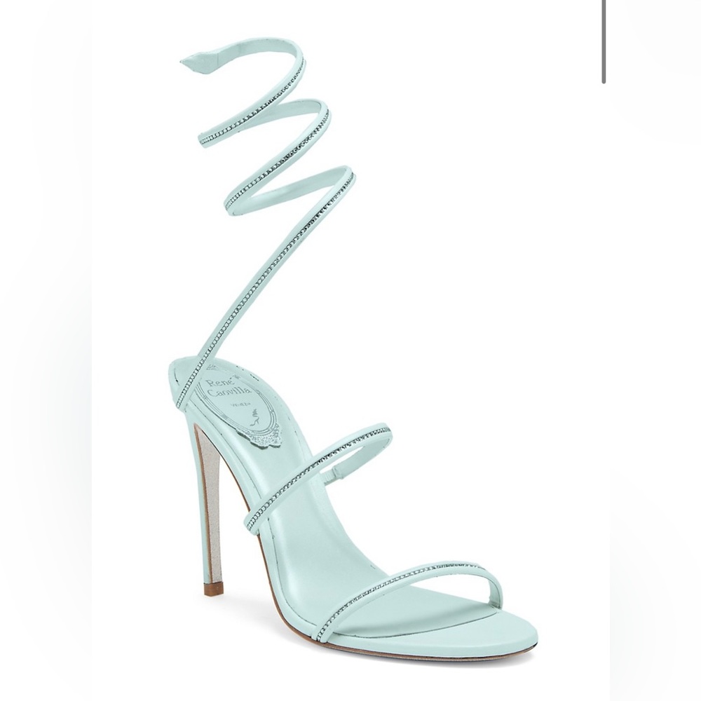 RENE CAOVILLA CLEO EMBELLISHED WRAP SANDAL - Picture 4 of 7